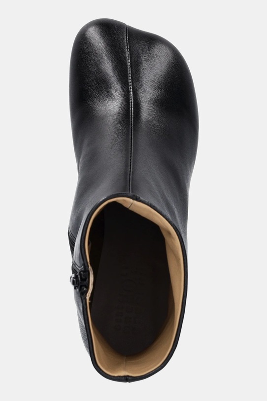 Kožené kotníkové boty MM6 Maison Margiela černá S59WU0235.P3628