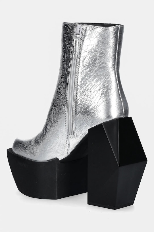 Încălțăminte United Nude cizme de piele Stage Boot 1075314116 argintiu