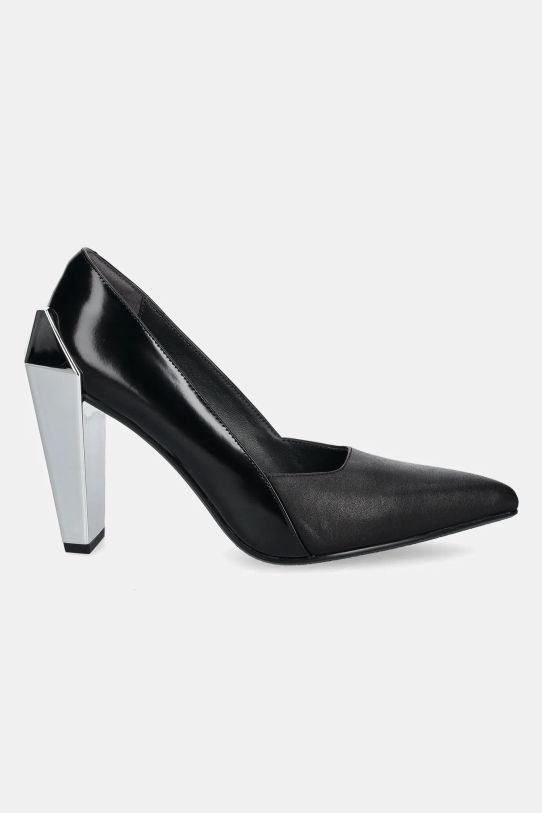 United Nude czółenka skórzane Gem Pump Hi 108590116 czarny AW24