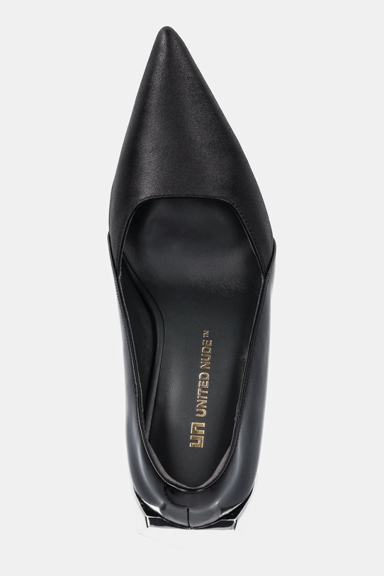 Δερμάτινες γόβες United Nude Gem Pump Hi μαύρο 108590116