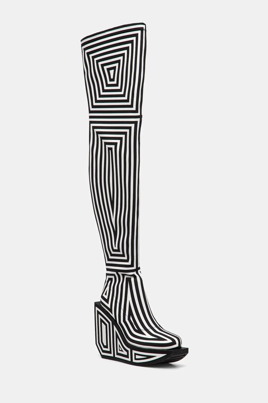 United Nude cizme Wa Long Boot Hi peste 8 cm negru 1087851082