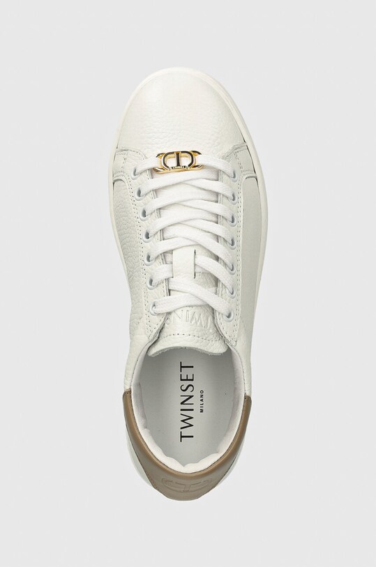 Twinset sneakers din piele alb 242TCP012.11786