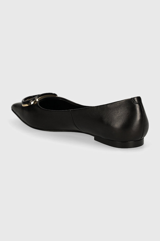 Obuwie Twinset baleriny skórzane 242TCP134.00006 czarny