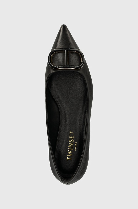Δερμάτινες μπαλαρίνες Twinset μαύρο 242TCP134.00006