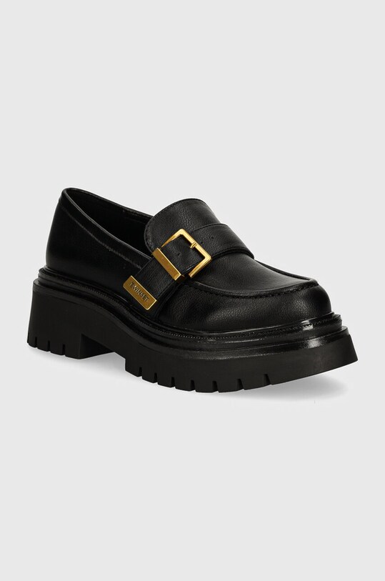 Twinset mocasini imitatie de piele negru 242TCP044.00006