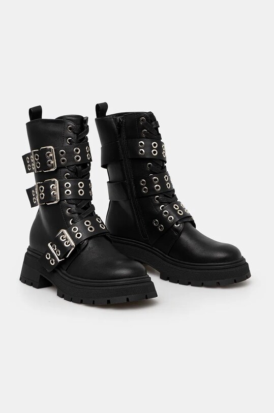 Încălțăminte Twinset botine 242ACP016.00006 negru