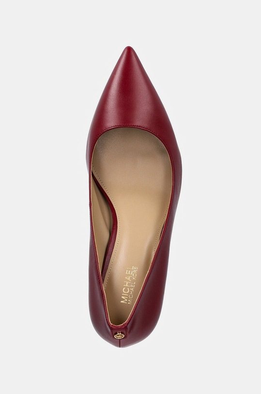 Kožené lodičky MICHAEL Michael Kors Alina burgundské 40F2HNMP2L.609