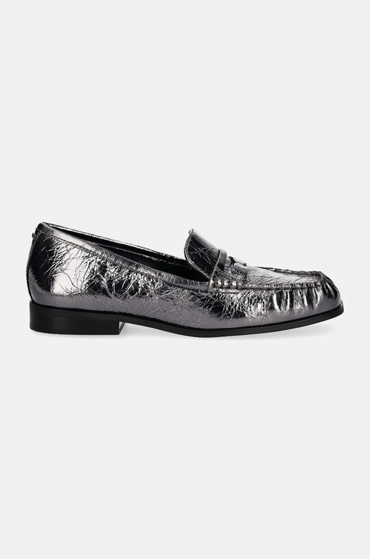 MICHAEL Michael Kors mocasini de piele Carlson 40F4CSFP1M.041 argintiu AW24