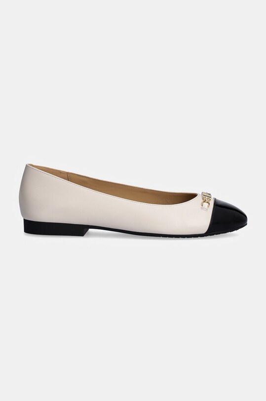 MICHAEL Michael Kors baleriny skórzane Rebecca 40F4RBFP1L.289 beżowy AW24