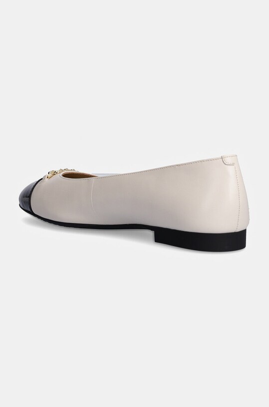 Obuwie MICHAEL Michael Kors baleriny skórzane Rebecca 40F4RBFP1L.289 beżowy