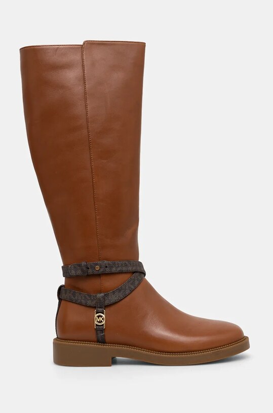 Шкіряні чоботи MICHAEL Michael Kors Abigail 40F4ABMB7L.227 коричневий NC24
