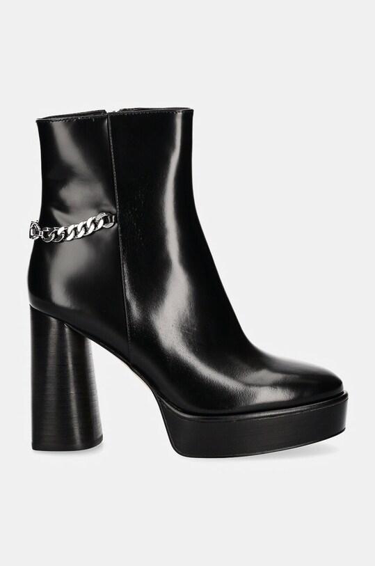 Шкіряні черевики MICHAEL Michael Kors Carlisle 40F4CLME1L.001 чорний NC24