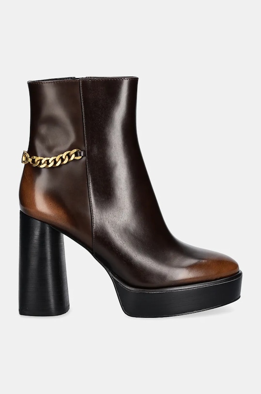 Kožené členkové topánky MICHAEL Michael Kors Carlisle 40F4CLME2L.230 hnedá NC24