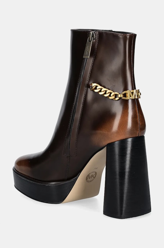 Obuv Kožené členkové topánky MICHAEL Michael Kors Carlisle 40F4CLME2L.230 hnedá