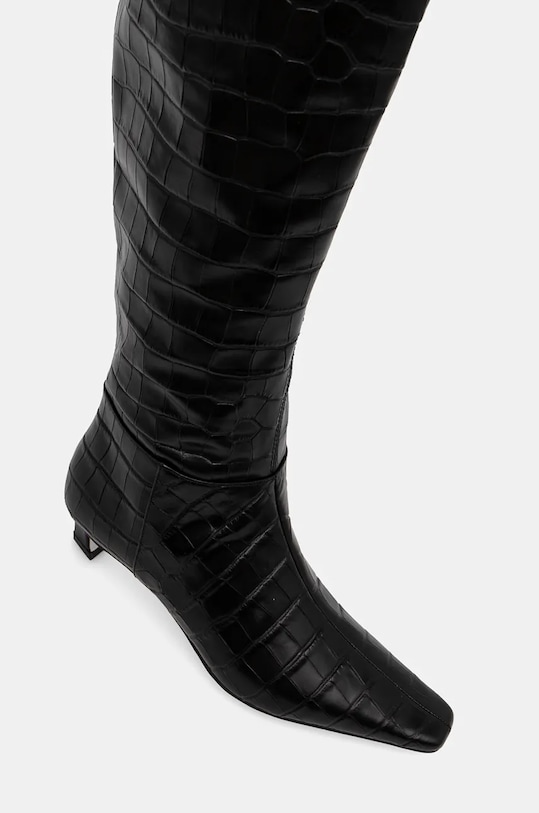 Шкіряні чоботи MICHAEL Michael Kors Kosmo чорний 40F4CSMB5E.001