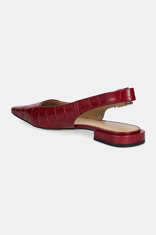 Încălțăminte MICHAEL Michael Kors balerini de piele Darrington 40F4DTFP1E.609 burgundia