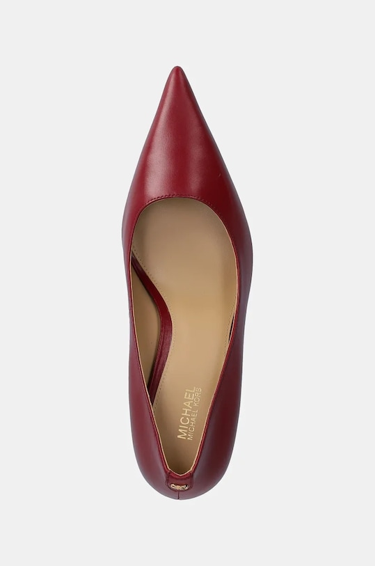 Kožené lodičky MICHAEL Michael Kors Luna burgundské 40F4LUMP3L.609