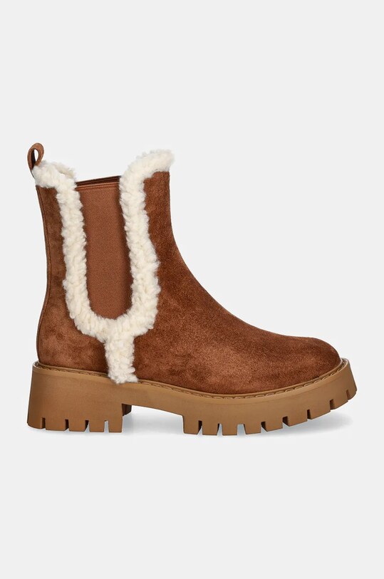 Semišové kotníkové boty MICHAEL Michael Kors Asher 40F4ASFE6S.230 hnědá NC24