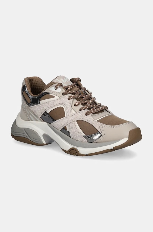 Маратонки MICHAEL Michael Kors Leo велур бежов 43F4LEFS1L.287