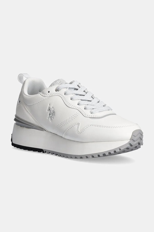 Αθλητικά U.S. Polo Assn. BAYLE απομίμηση λείου δέρματος λευκό BAYLE002W.DYM1