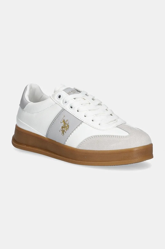 Кросівки U.S. Polo Assn. CAMPYW імітація лицьової шкіри білий CAMPYW001W.DYS2