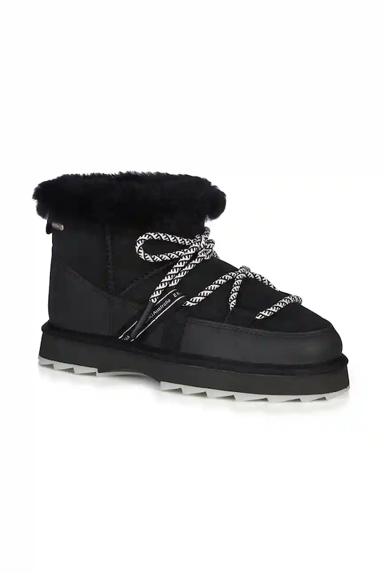 Semišové snehule Emu Australia Blurred Micro W13129.BLAK čierna AW24