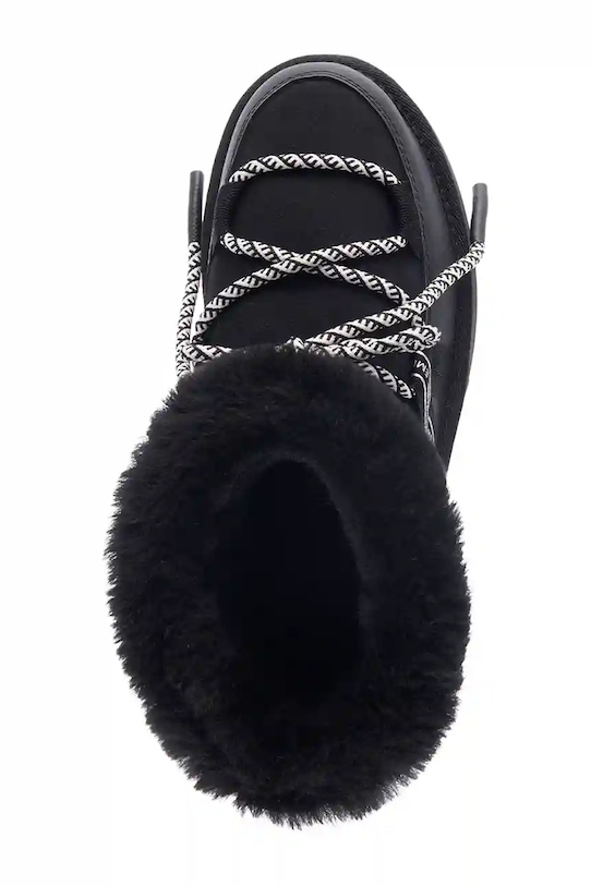 Semišové snehule Emu Australia Blurred Micro W13129.BLAK čierna