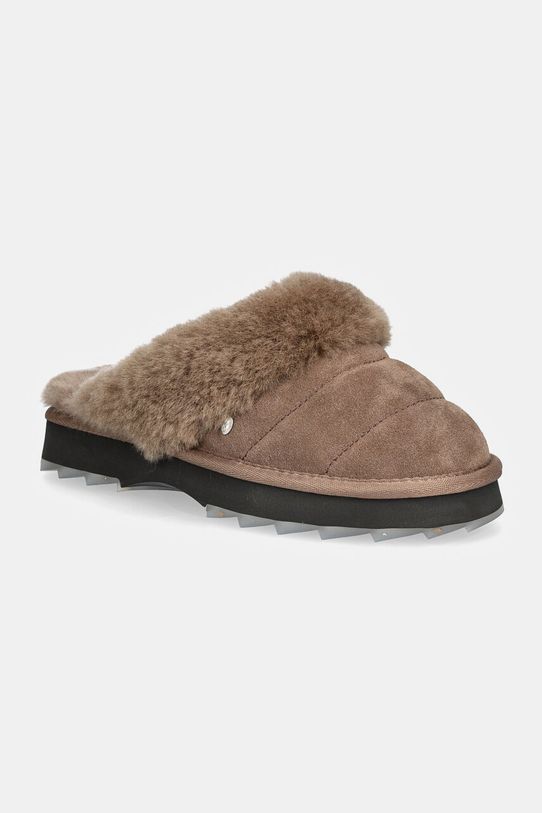 Semišové papuče Emu Australia Ornate béžová W13131.MUSH