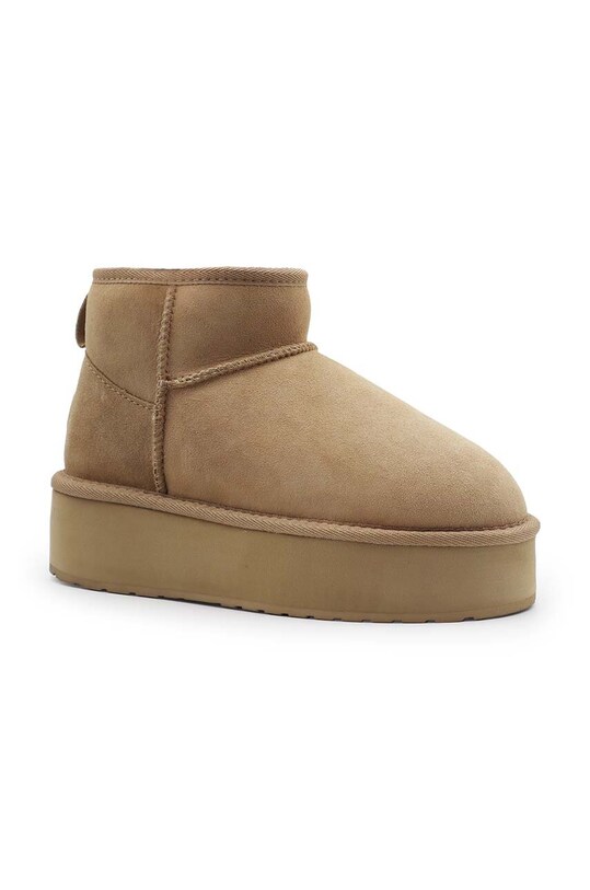 Čizme za snijeg od brušene kože Emu Australia Stinger Micro Flatform W13082.ALMO bež AW24
