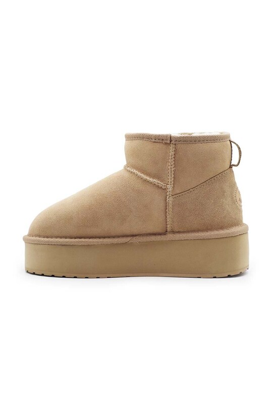 Încălțăminte Emu Australia cizme de zapada din piele intoarsa Stinger Micro Flatform W13082.ALMO bej