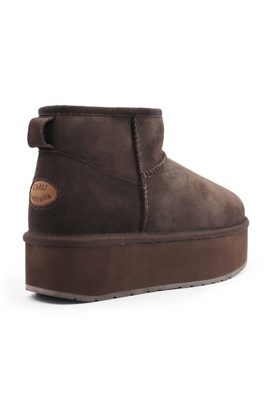Obuwie Emu Australia śniegowce zamszowe Stinger Micro Flatform W13082.CHOC brązowy