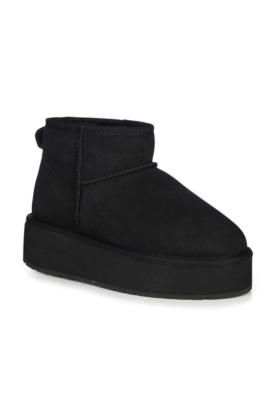 Semišové snehule Emu Australia Stinger Micro Flatform W13082.BLAK čierna AW24