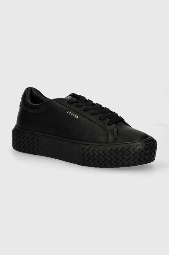 Copenhagen sneakersy skórzane platforma czarny CPH144