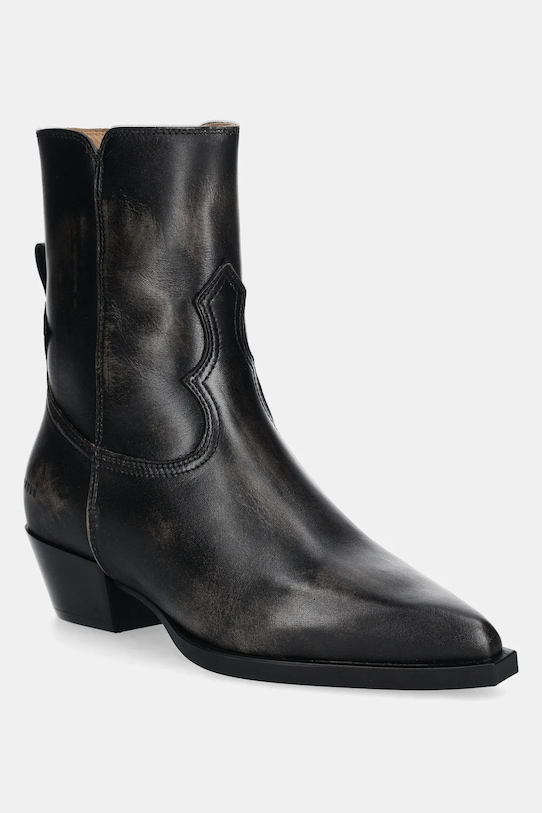 Copenhagen bőr csizma magas fekete CPH219