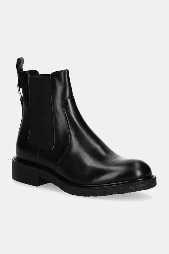 Billi Bi sztyblety skórzane płaski czarny A7103.