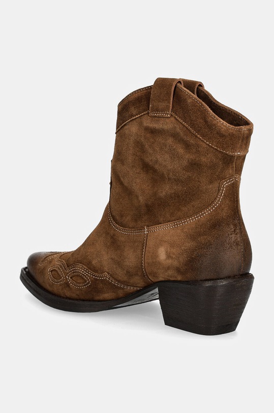 Încălțăminte Billi Bi cizme de cowboy din piele intoarsa A7170 maro