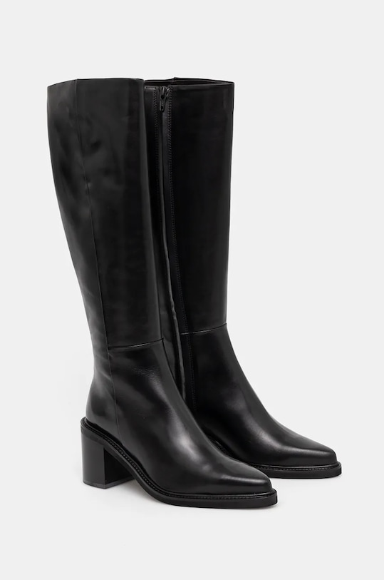 Obutev Usnjeni elegantni škornji Billi Bi A7311 črna