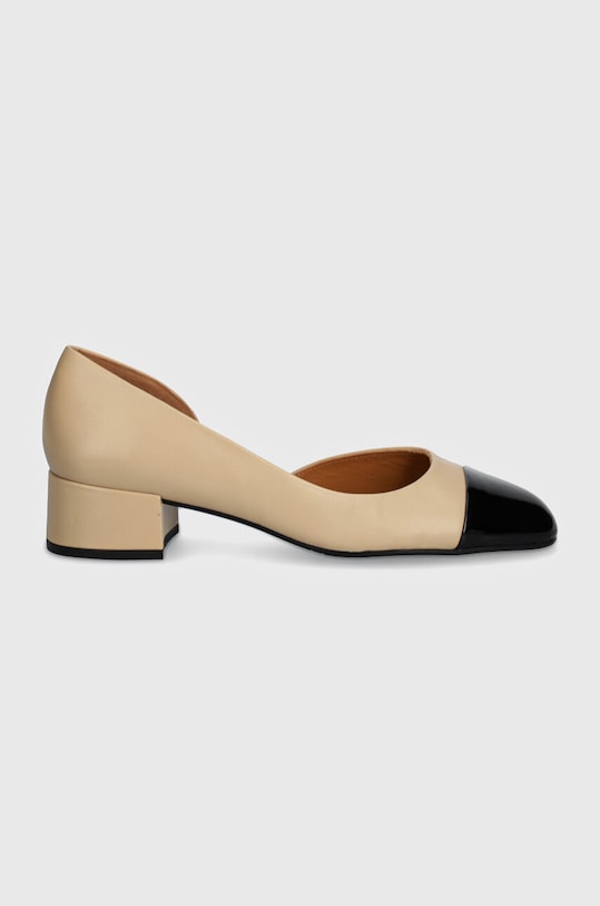 Billi Bi czółenka skórzane A7440. beżowy AW24