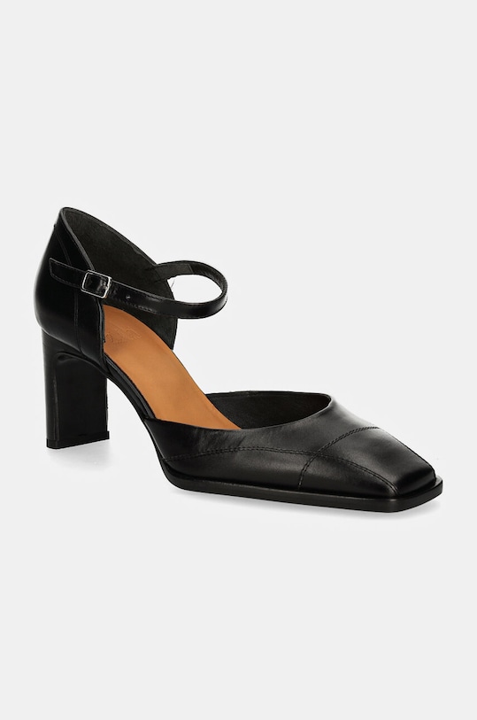 Кожаные туфли Billi Bi кирпичик чёрный A7486