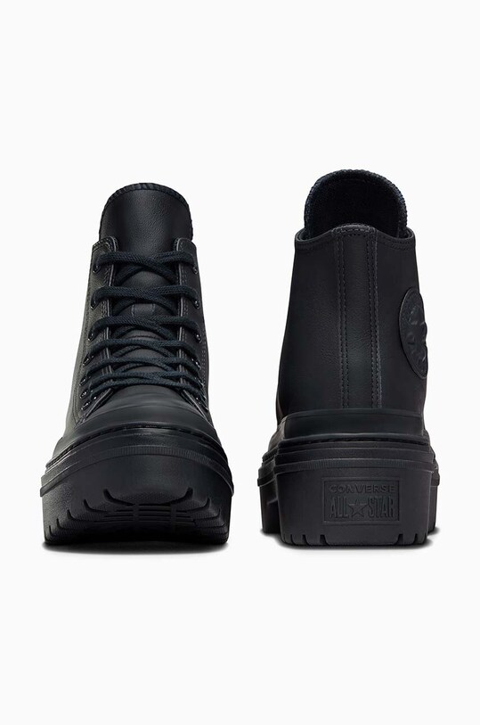 Încălțăminte Converse tenisi de piele Chuck Taylor All Star Lugged Heel A10369C negru