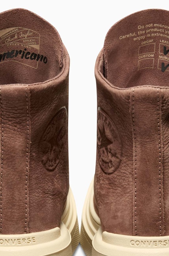 Кожаные кеды Converse Chuck 70 De Luxe Wedge коричневый A08247C