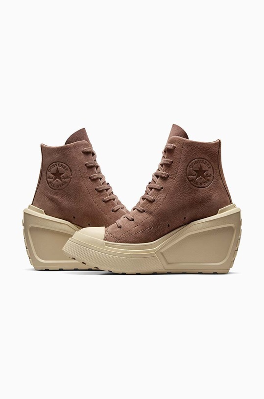 Кожаные кеды Converse Chuck 70 De Luxe Wedge A08247C коричневый