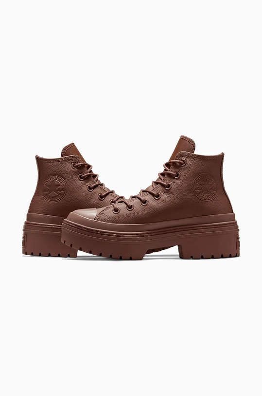 Converse tenisi de piele Chuck Taylor All Star Lugged Heel A11547C maro
