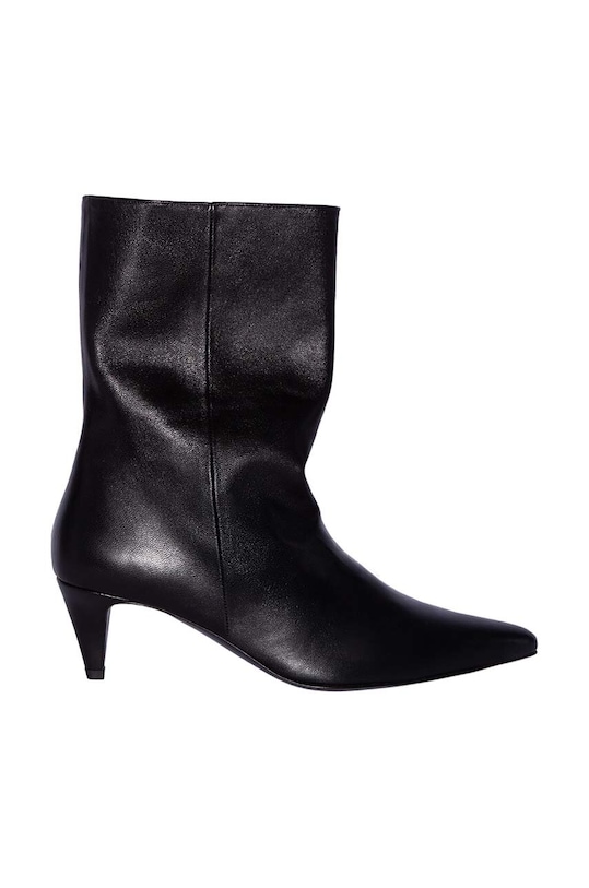 By Far cizme de piele Lysander 5-8 cm negru MWFBO068LL028BK001PL