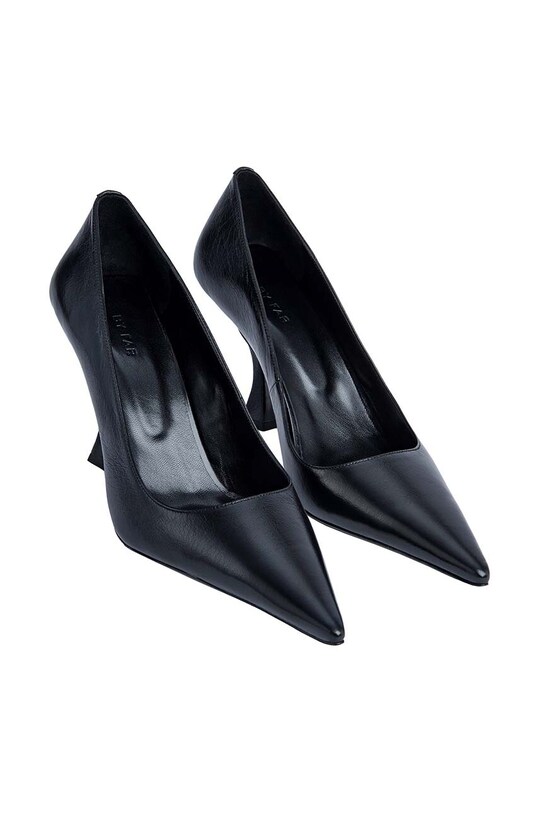 By Far stilettos de piele Viva 23PFVIVBLCRE negru AW24