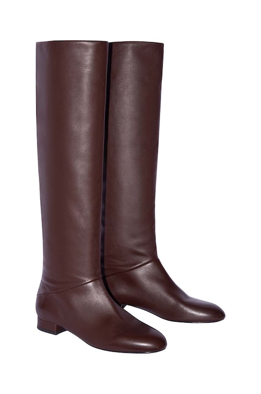 By Far ghete de piele Felix MWFBO064CL013BR023PL maro AW24