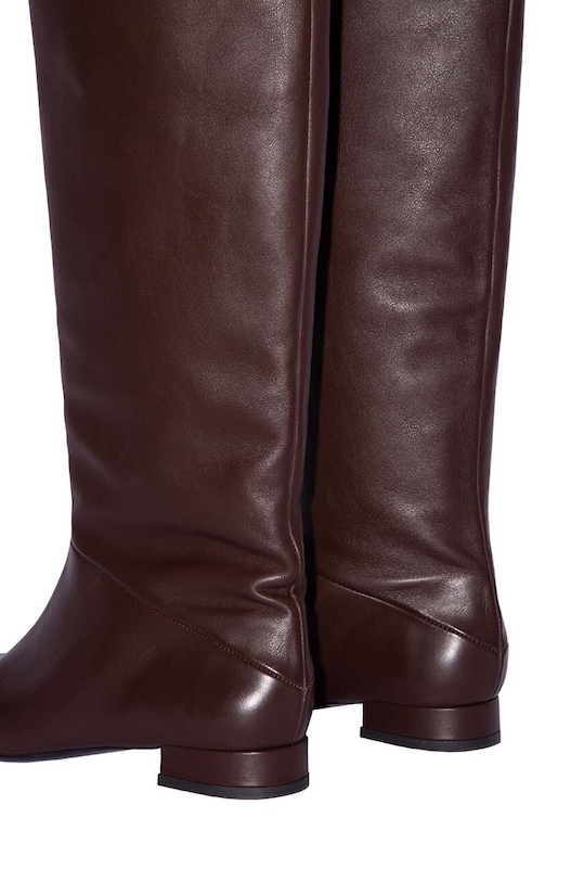 Încălțăminte By Far ghete de piele Felix MWFBO064CL013BR023PL maro