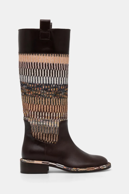 Kozačky Missoni Clo MW67.044 hnědá AW24
