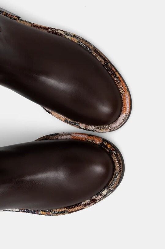 Vysoké čižmy Missoni Clo MW67.044 hnedá