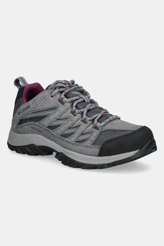 Columbia scarpe Crestwood Waterproof pelle scamosciata grigio 2099881